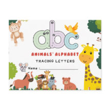 幼稚園向け手書きフラッシュカード | A-B |.