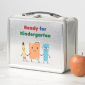 幼稚園向け教科書かわいい メタルランチボックス (インサイチュ)