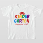 幼稚園大学院虹の文字チャイルド Tシャツ (レイダウン)
