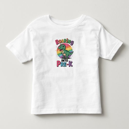 幼稚園就学前の初日 バックトゥスクール トドラーTシャツ (正面)