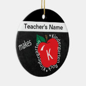 幼稚園岩 |学校先生 |黒板 セラミックオーナメント (右)