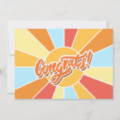 幼稚園幼稚園卒業式 招待状 (裏面)