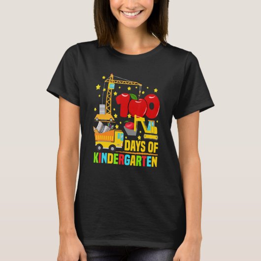 幼稚園建築Trの100日をつぶした Tシャツ (正面)