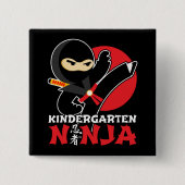 幼稚園忍者キック初日新学期 缶バッジ (正面)