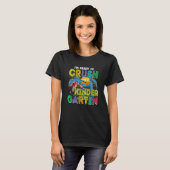 幼稚園恐竜新学期の初日 Tシャツ (正面フル)