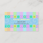 幼稚園教師の名刺 名刺 (裏面)