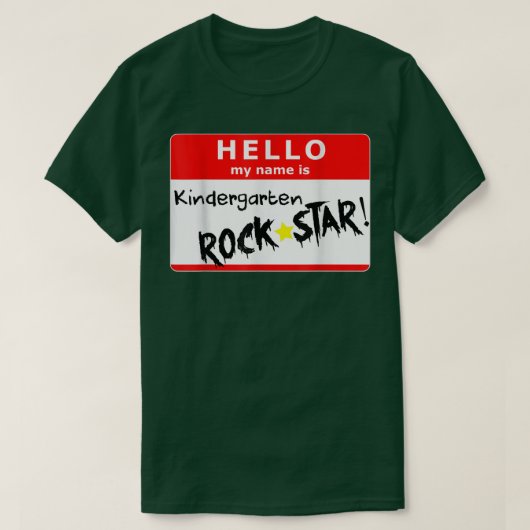 幼稚園新学期ロックスターTシャツ Tシャツ (デザイン正面)