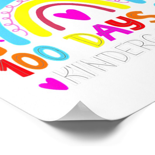 幼稚園日先生Ra頭が切れる100名 ポスター (角)