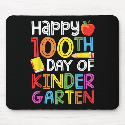 幼稚園日100先生キッズ100日 マウスパッド (正面)