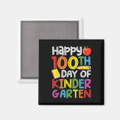幼稚園日100先生キッズ100日 マグネット (正面/裏面)