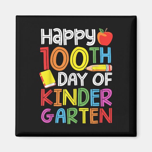 幼稚園日100先生キッズ100日 マグネット (正面)