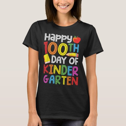 幼稚園日100先生キッズ100日 Tシャツ (正面)