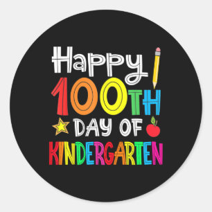 幼稚園日100名 – Happy 100Th Day Of Scho ラウンドシール