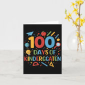 幼稚園日100日 カード (黄色い花)