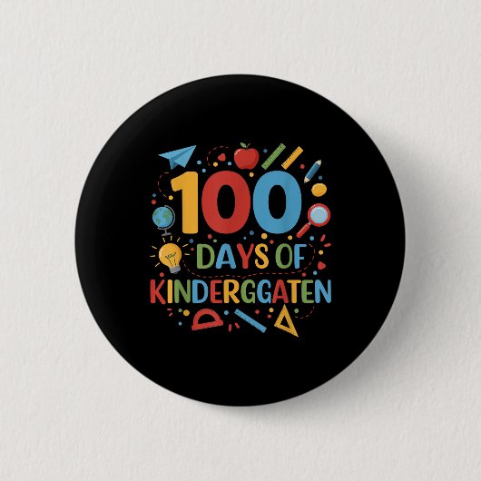 幼稚園日100日 缶バッジ (正面)