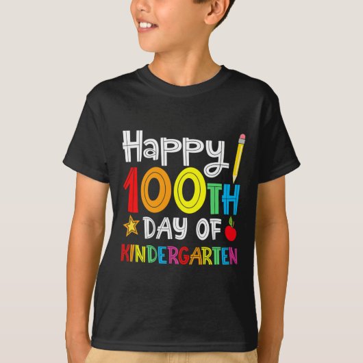 幼稚園日- Happy 100th Day Of School G Tシャツ (正面)