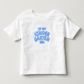幼稚園時代の私 オーダーメイド 青いデザインに追加 トドラーTシャツ (正面)