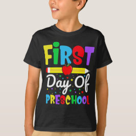 幼稚園最初の日 レインボー プレキンダー キッズ Tシャツ