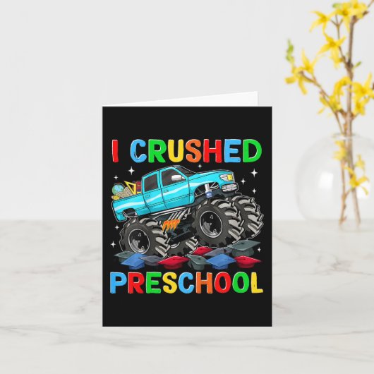 幼稚園最後の日を粉砕した モンスターTシャツ カード (黄色い花)