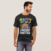 幼稚園最後の日 おめでとう 虹の先生 キッズ Tシャツ (正面フル)