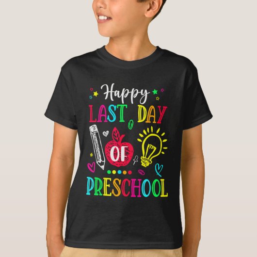 幼稚園最後の日 こんにちは夏 卒業祝い Tシャツ (正面)
