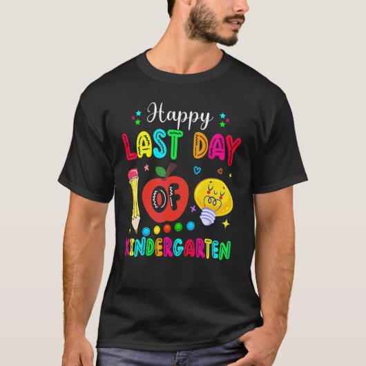 幼稚園最後の日 先生 生徒 卒業 Tシャツ (正面)
