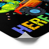 幼稚園来で恐竜の初日 ポスター (角)