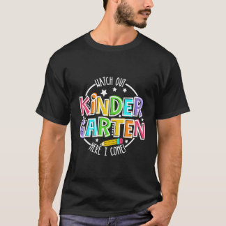 幼稚園注意報 面白いおもしろデザインの男の子用バックトゥスクールグッズ Tシャツ