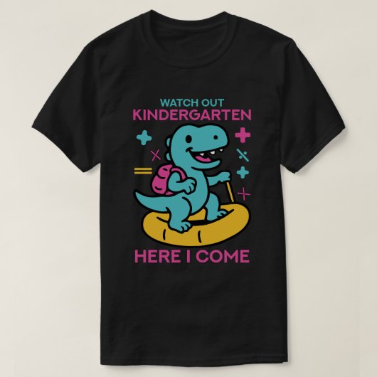 幼稚園注意 Tシャツ (デザイン正面)