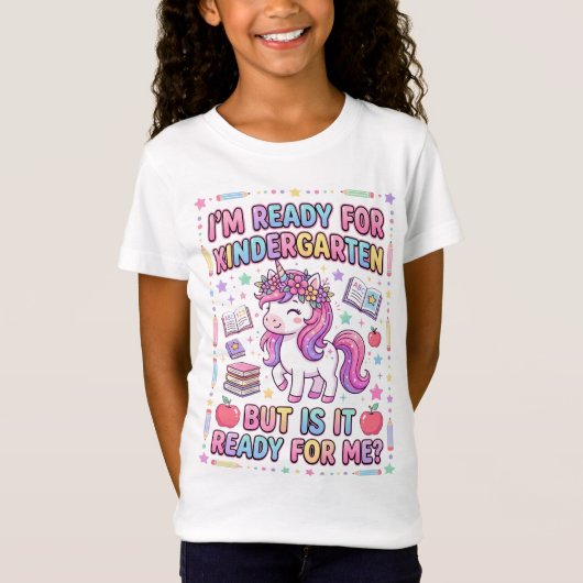 幼稚園準備OKユニコーン Tシャツ (正面)