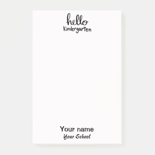 幼稚園白黒白 ポストイット (正面)