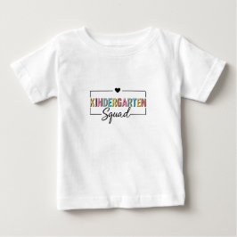幼稚園組の虹色のバックトゥスクール服 F ベビーTシャツ