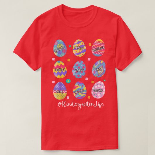 幼稚園聞生教えBunny Egg E Tシャツ (デザイン正面)