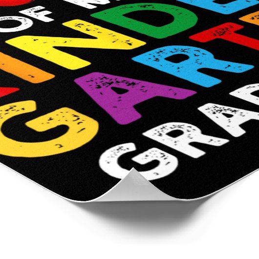 幼稚園誇りを持った卒業生のV号卒業の為に ポスター (角)