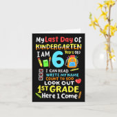 幼稚園1年生の最後の日にここで来す カード (黄色い花)