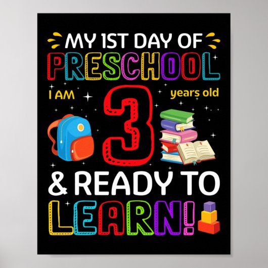 幼稚園1日目の私は3歳で読 ポスター (正面)