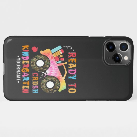 幼稚園1日目を潰す準備ができて iPhoneケース (裏面横)