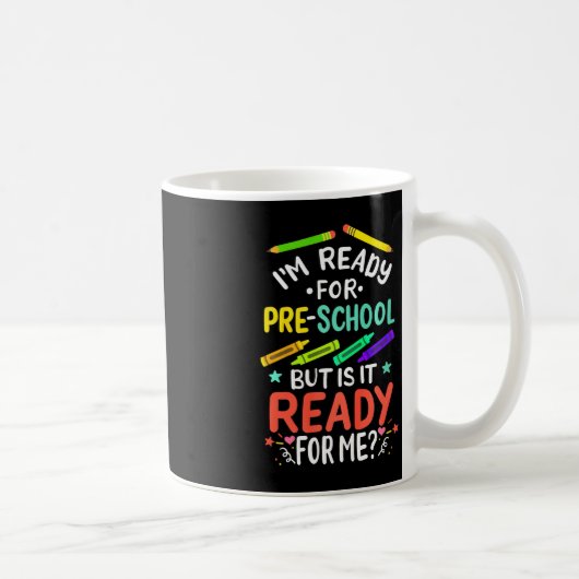 幼稚園1日目K前の学校の1日目 コーヒーマグカップ (右)