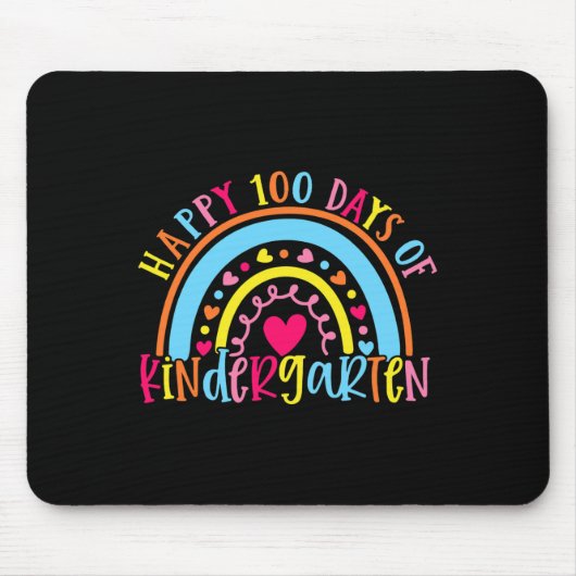 幼稚園100日の幸せな100 Day学校R マウスパッド (正面)