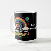 幼稚園100日をクリア カスタマイズ コーヒーマグカップ (正面左)