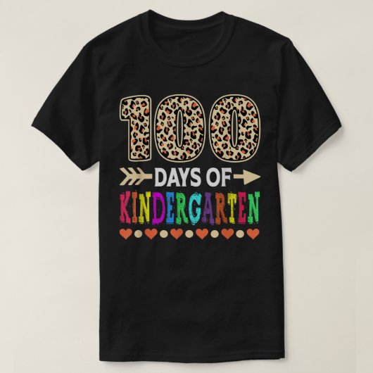 幼稚園100日レオパ100日目 Tシャツ (デザイン正面)