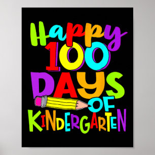 幼稚園100日目おめでとう学校の日100 ポスター