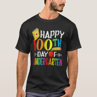 幼稚園100日目おめでとう学校の日100 Tシャツ
