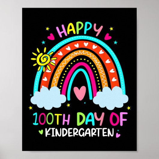 幼稚園100日目レインボー100日 ポスター (正面)
