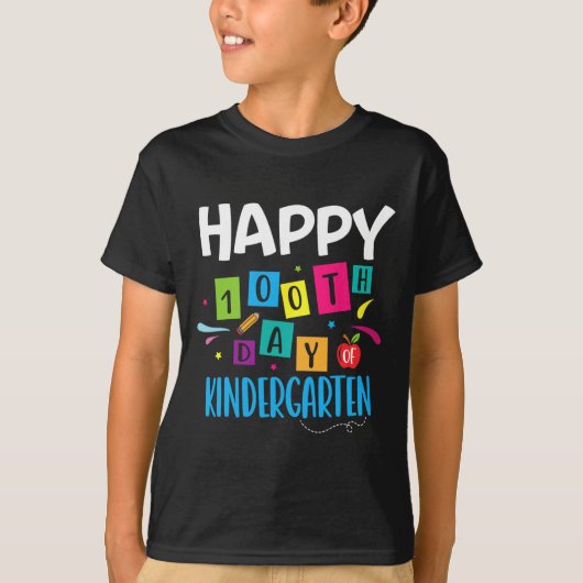 幼稚園100日目先生生1 Tシャツ (正面)