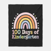 幼稚園100日目先生100日 フリースブランケット (正面)