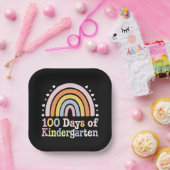 幼稚園100日目先生100日 ペーパープレート (パーティー)