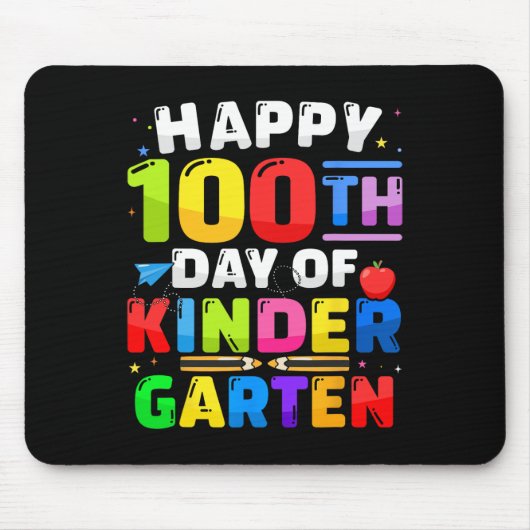 幼稚園100日目100日先生 マウスパッド (正面)