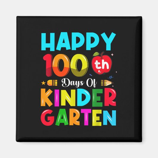 幼稚園100日100日目 マグネット (正面)