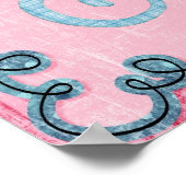 幼稚園 ポスター 女の子 赤ちゃん 子供 ピンク 青 (角)